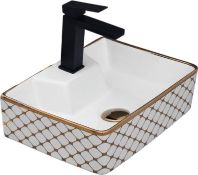 MINI RECTA-2043 table-top wash basin from the Mini Lavish series