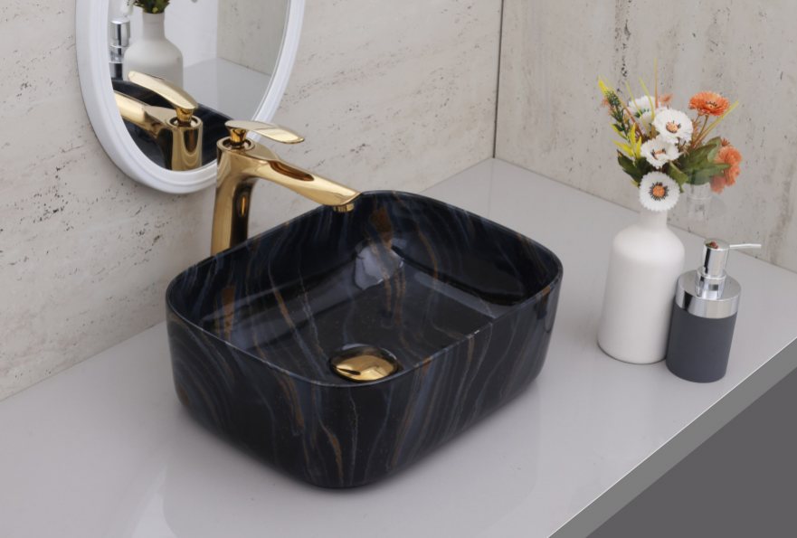 LAVA-1208 table-top wash basin from the Lava series